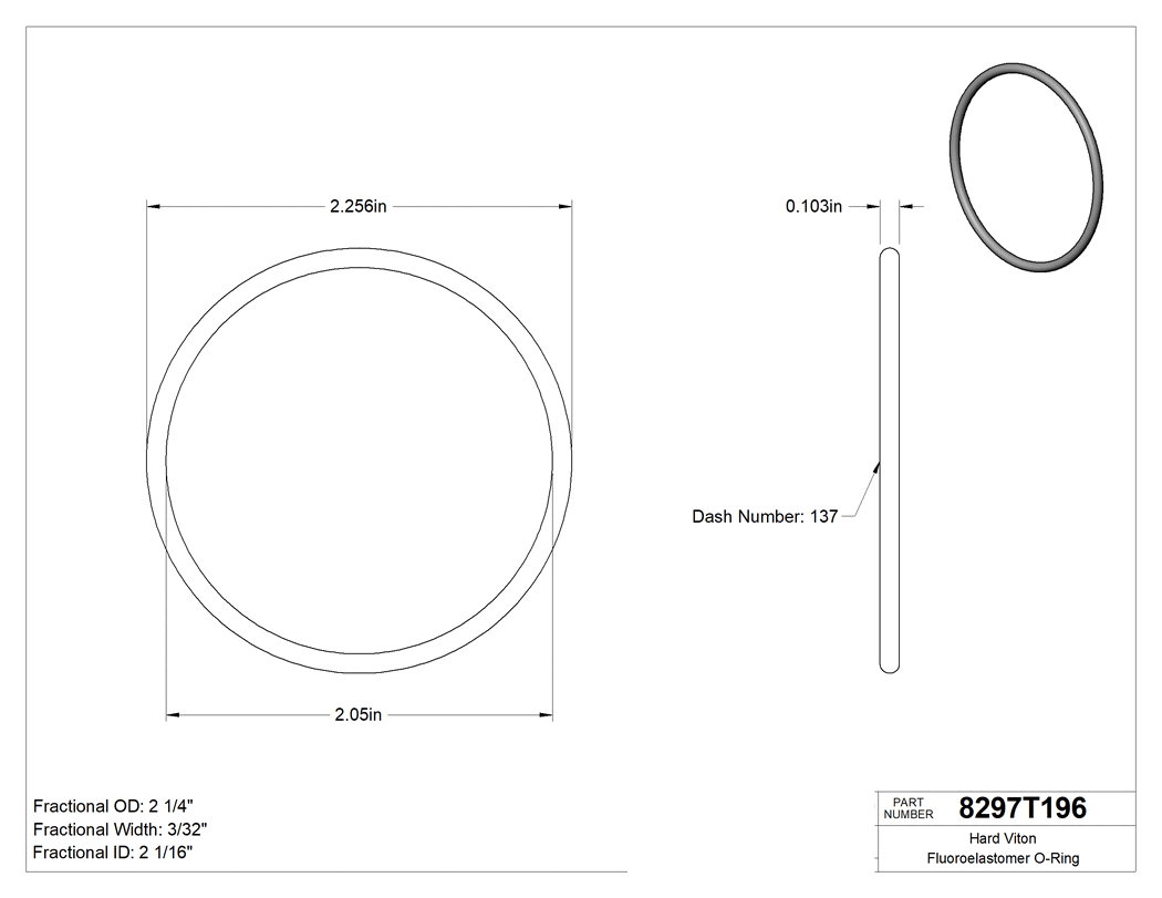 Technical drawing - 8297T196